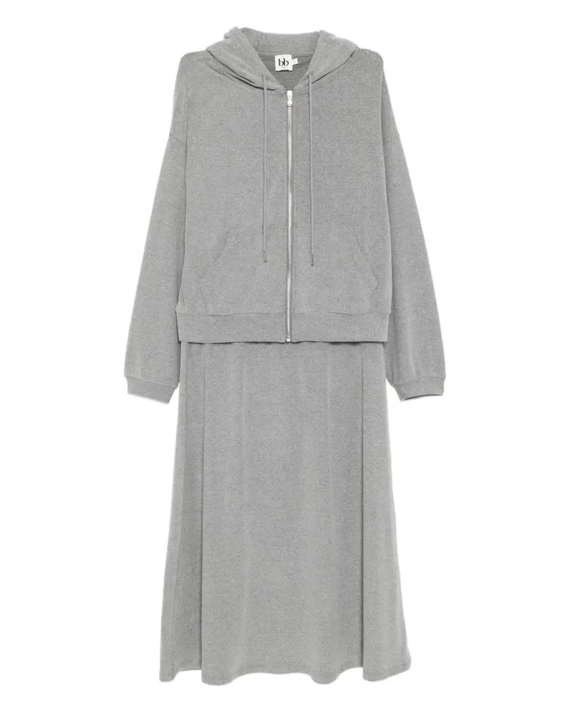 b+ab Hoodie- und Rock-Set mit Reißverschluss (2er-Set) - Schwarz Schwarz