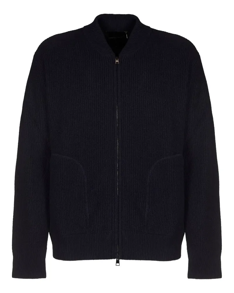 Roberto Collina zipped ribbed cardigan - Schwarz Schwarz