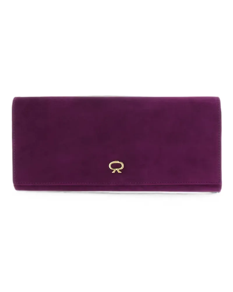 Gianvito Rossi Monica Clutch mit Kette - Violett Violett