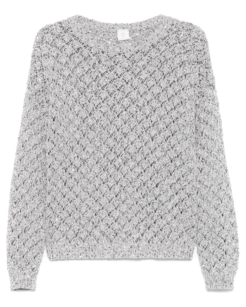 Eleventy Pullover mit Pailletten - Grau Grau