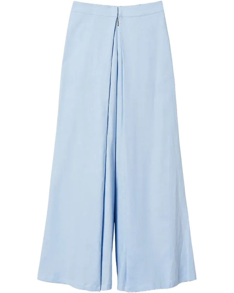 Twin-Set Hose mit Schlitzen - Blau Blau