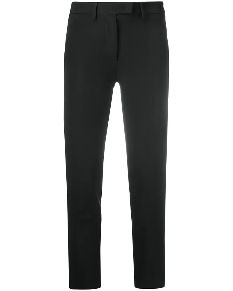 Blanca Klassische Cropped-Hose - Schwarz Schwarz