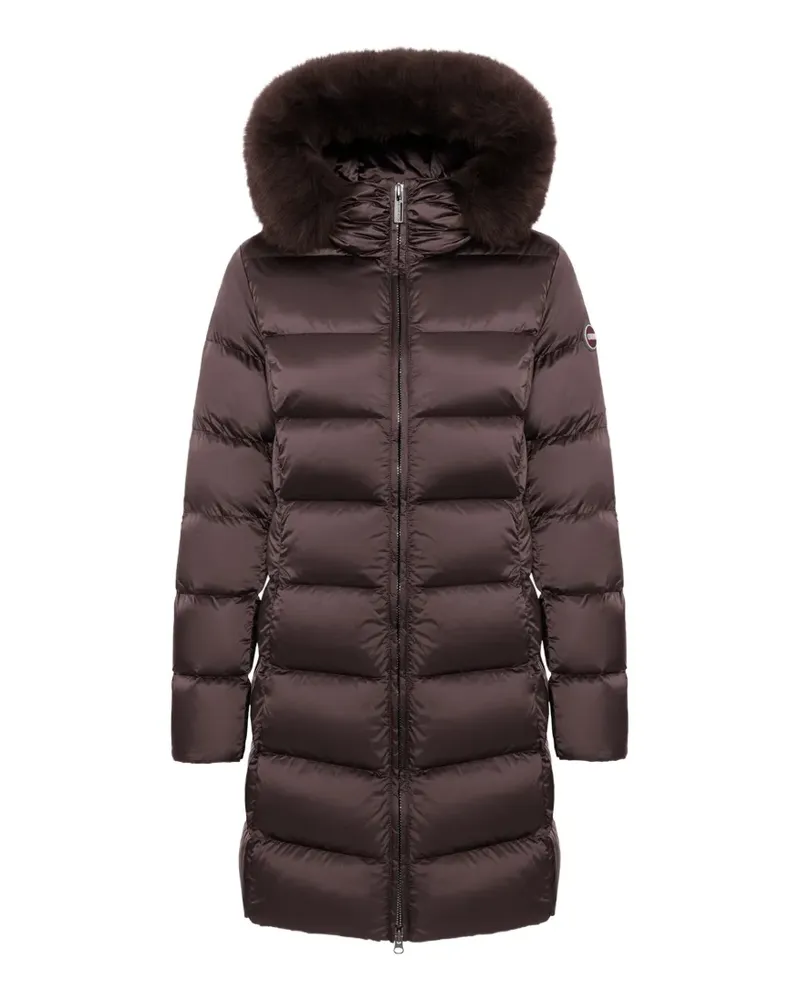 Colmar fur-trim hooded puffer coat - Braun Braun
