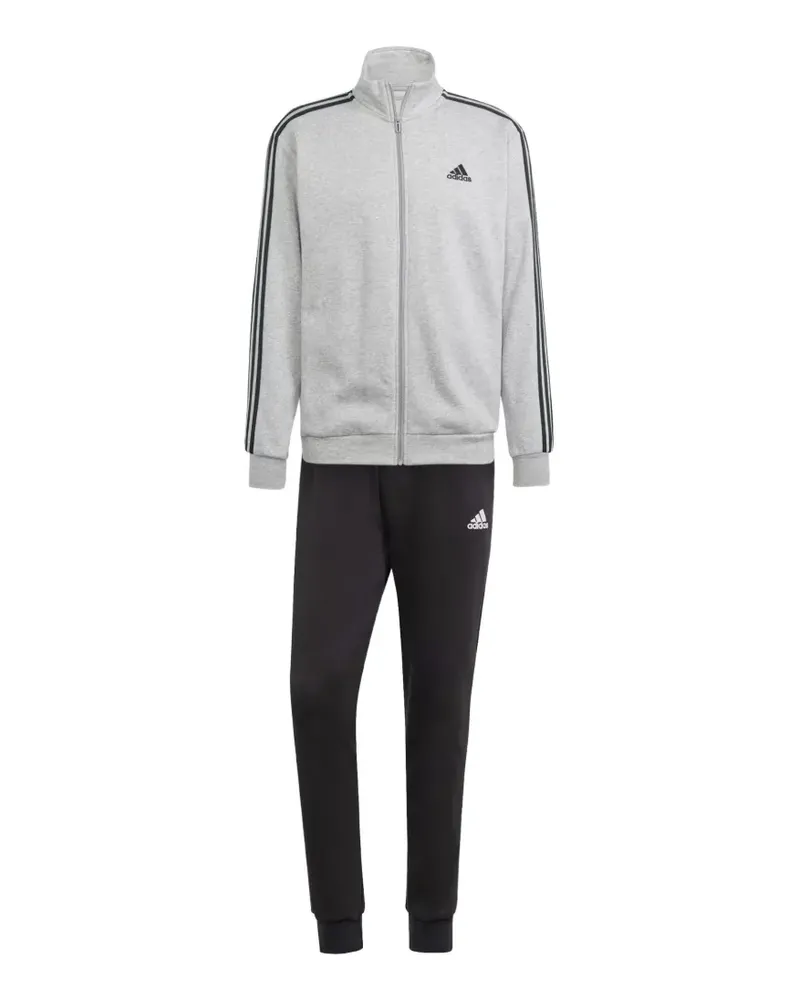 adidas Fleece-Jogginganzug mit Logo-Print - Grau Grau