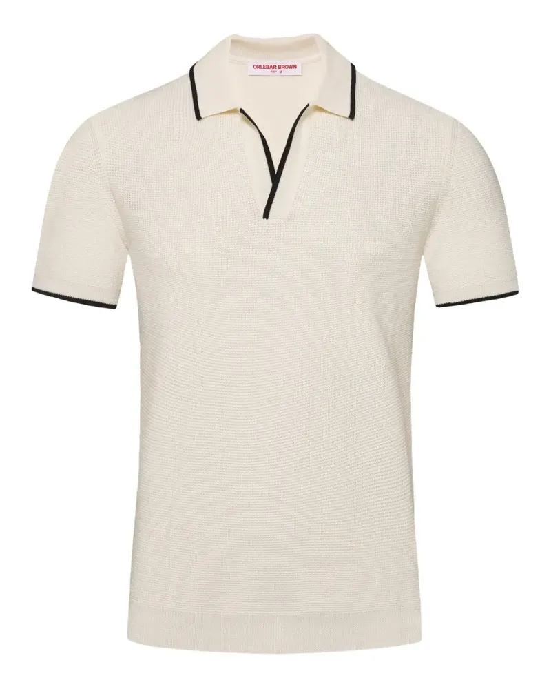 Orlebar Brown Horton striped V-neck T-sshirt - Weiß Weiß