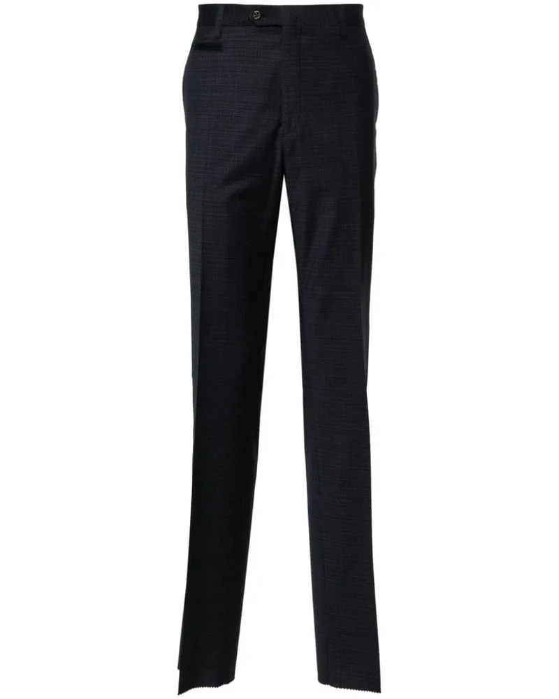 Corneliani Halbhohe Hose Blau