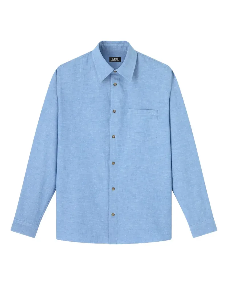 A.P.C. Harris Hemd - Blau Blau