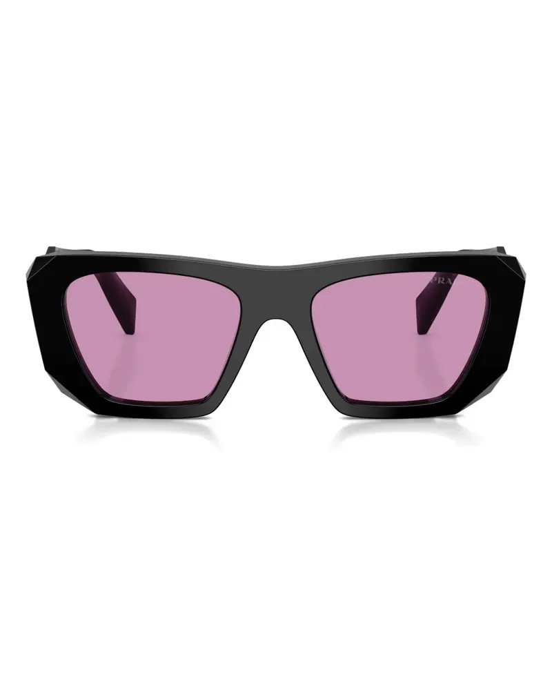 Prada Symbole geometric-frame sunglasses - Schwarz Schwarz