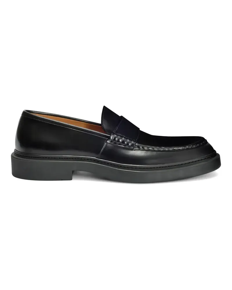 Jil Sander Loafer mit runder Kappe - Schwarz Schwarz