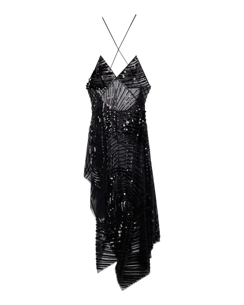 Emilio Pucci embroidered tulle dress - Schwarz Schwarz