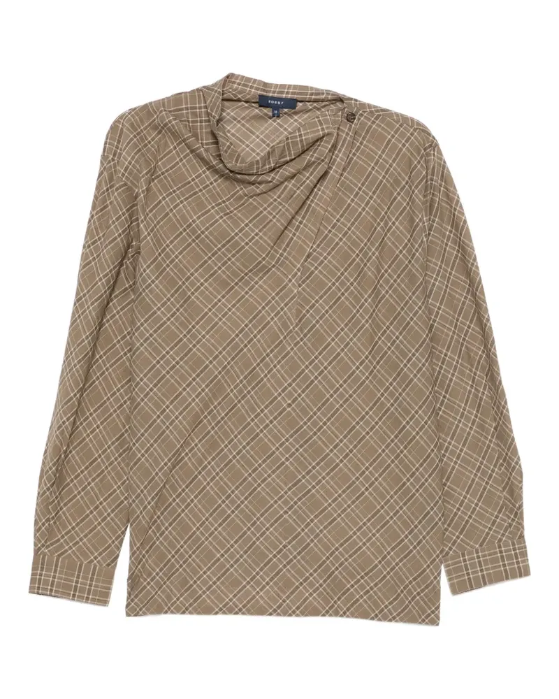 Soeur Irving check-pattern blouse - Braun Braun