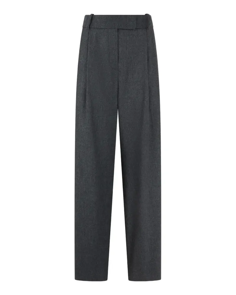 Giorgio Armani pleated wide-leg trousers - Grau Grau