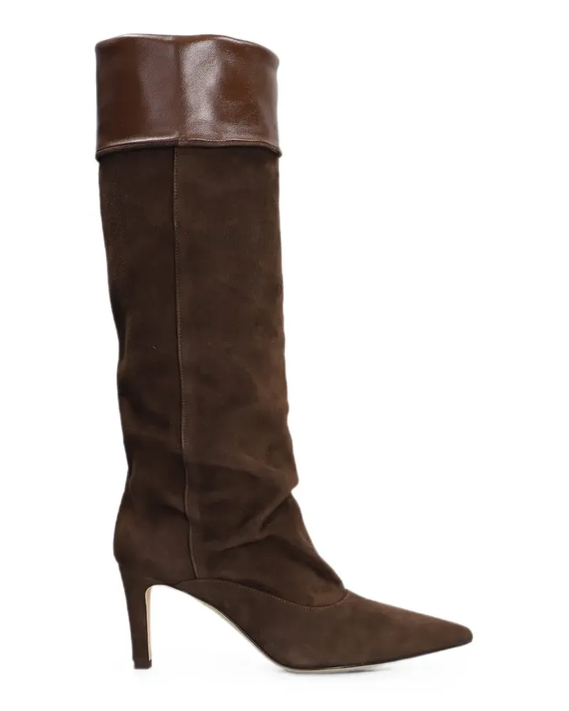 The Seller pointed-toe slouchy knee-high boots - Braun Braun