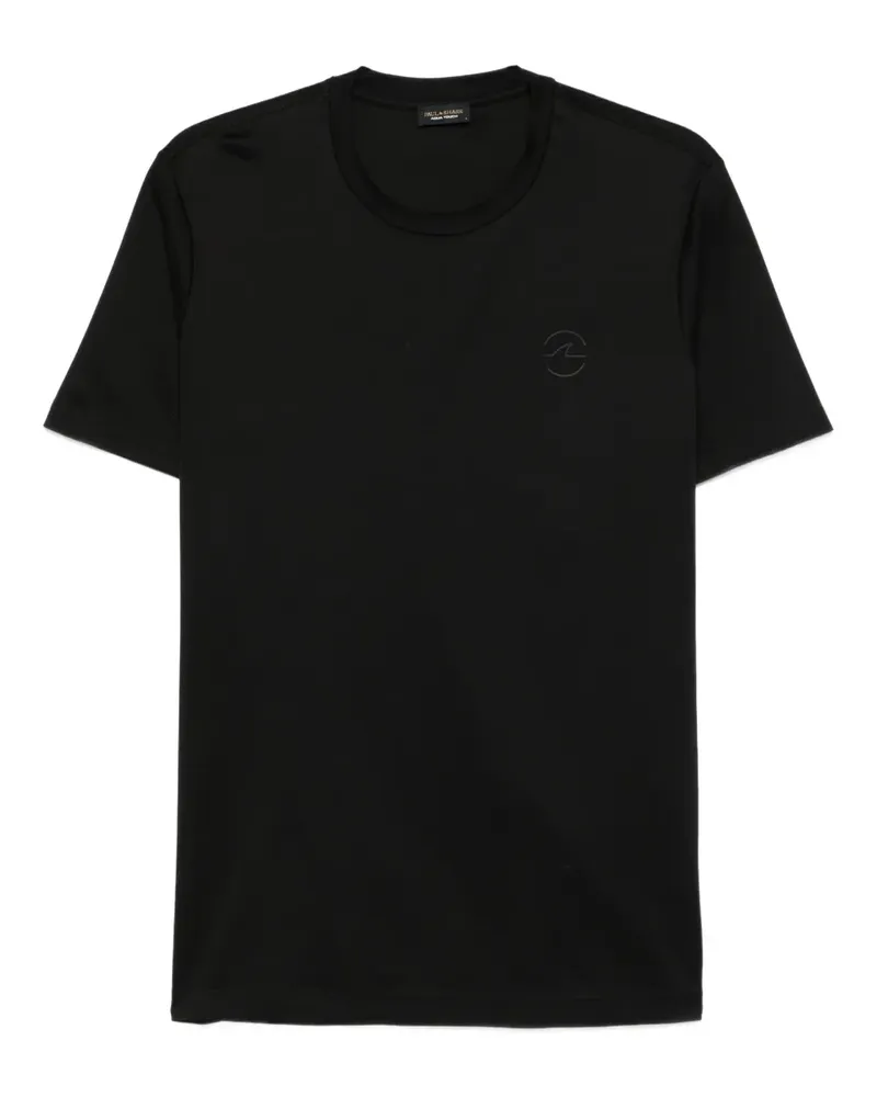 Paul & Shark T-Shirt mit Logo-Stickerei - Schwarz Schwarz