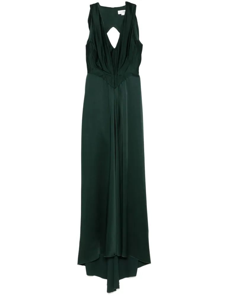 Victoria Beckham Gerafftes Maxikleid - Grün Grün