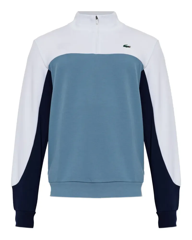 Lacoste colour-block quarter-zip sport sweatshirt - Blau Blau