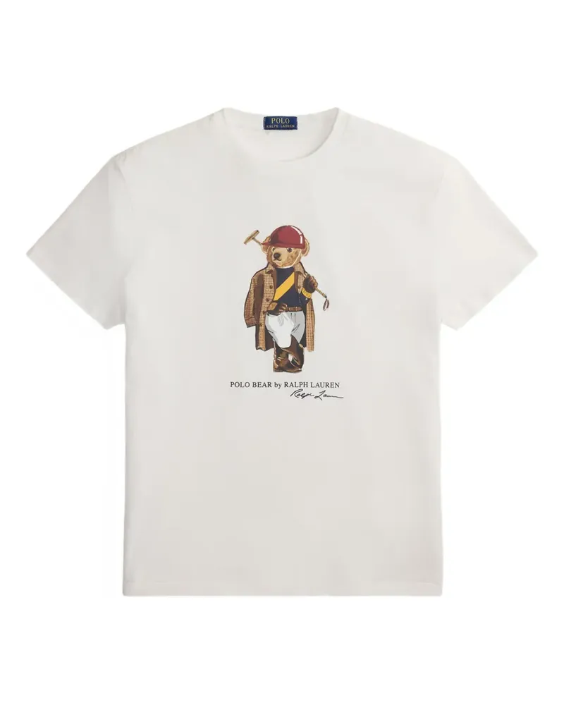 Ralph Lauren T-Shirt mit Polo Bear-Print - Weiß Weiß
