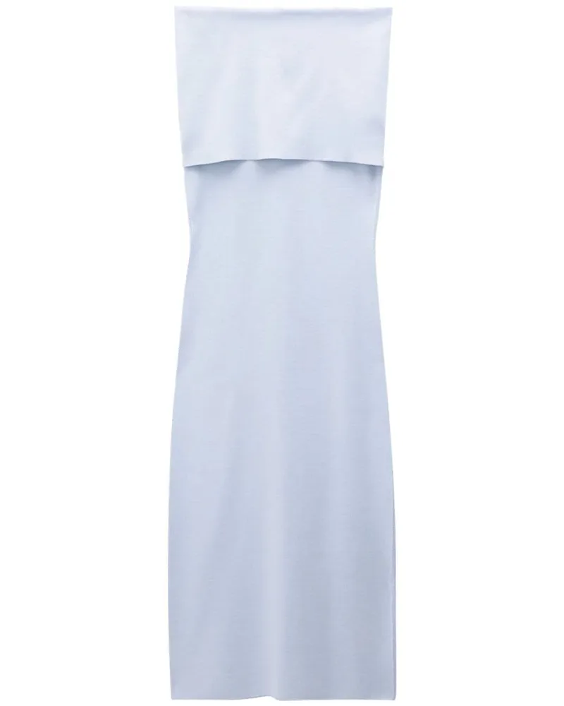 Filippa K Schulterfreies Kleid Blau