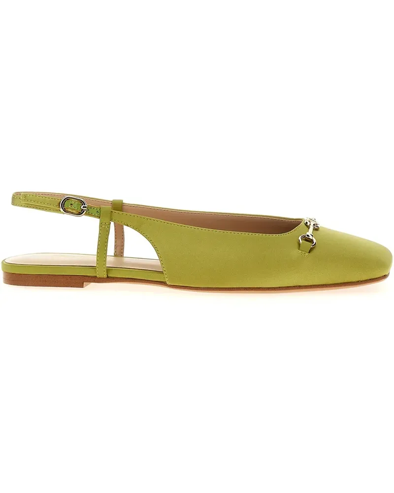 Twin-Set Ballerinas mit eckiger Kappe - Grün Grün