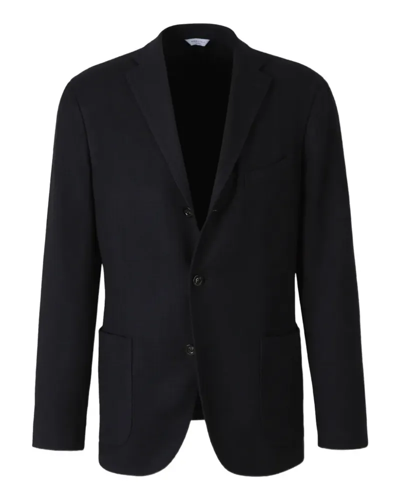 Boglioli houndstooth-pattern single-breasted blazer - Blau Blau