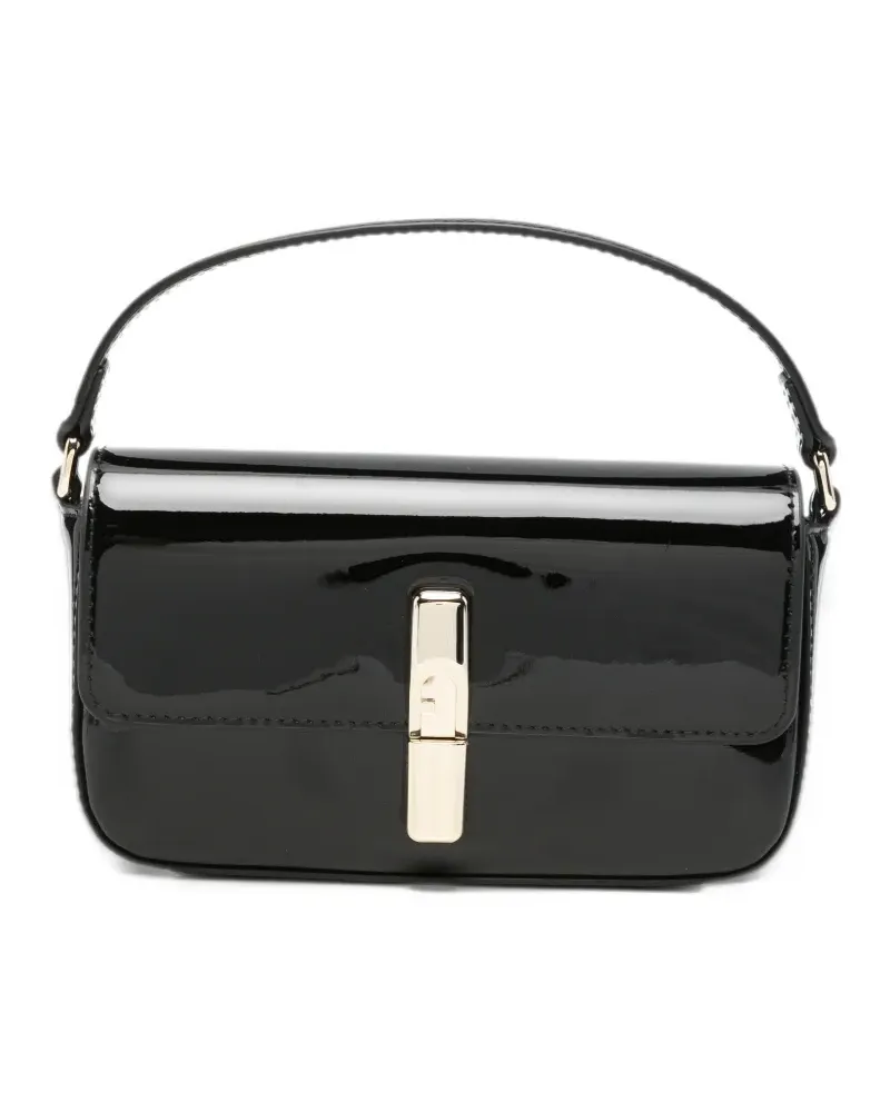 Furla Iride patent-leather mini bag - Schwarz Schwarz