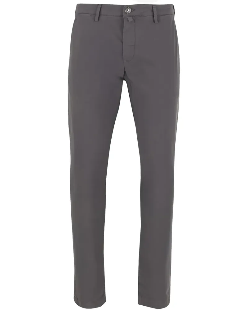Jacob Cohën Straight-Leg-Hose mit Applikation - Grau Grau