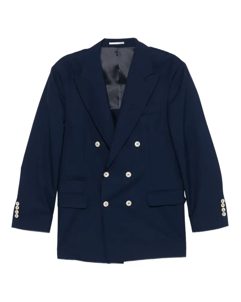 Brunello Cucinelli double-breasted jacket - Blau Blau
