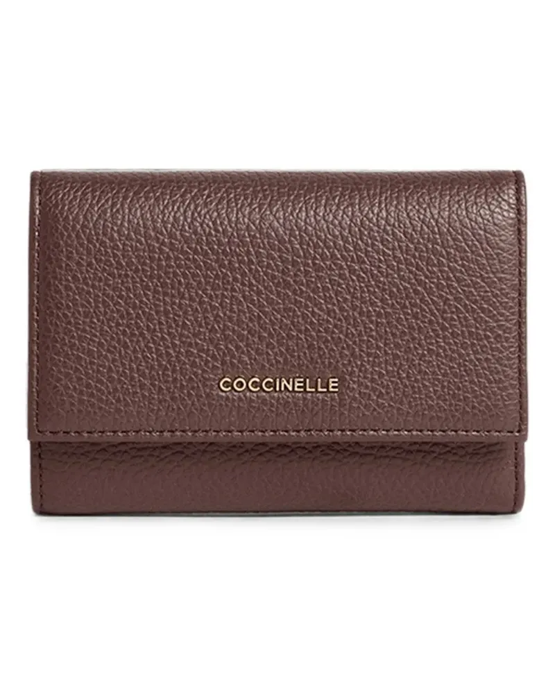 Coccinelle Portemonnaie aus gekörntem Leder - Braun Braun