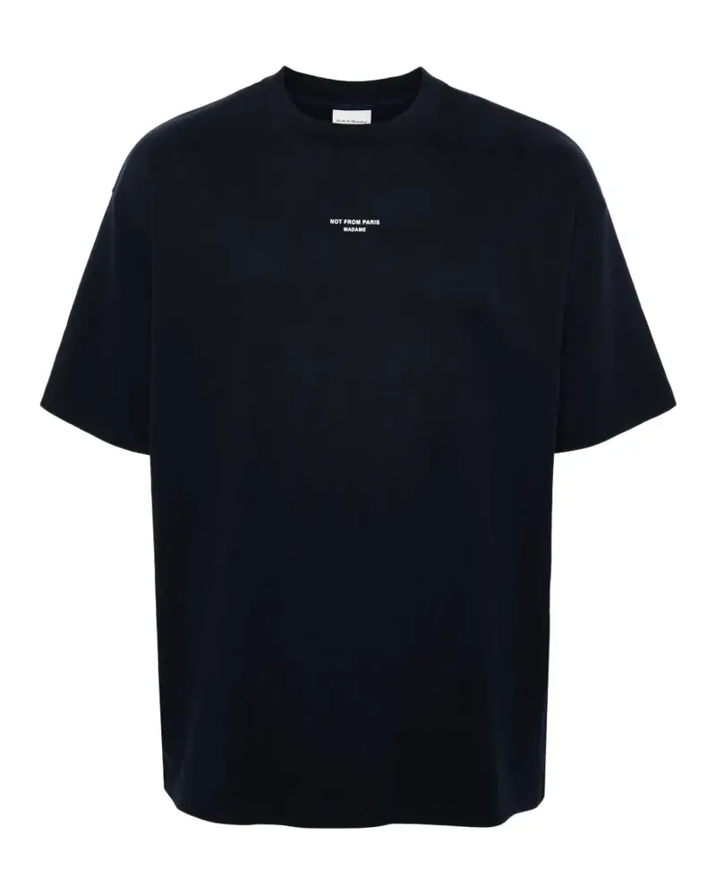 Drôle de Monsieur Not From Paris Madame T-shirt - Blau Blau