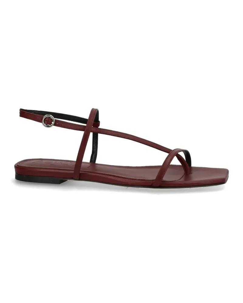 aeyde leather flat sandals - Rot Rot