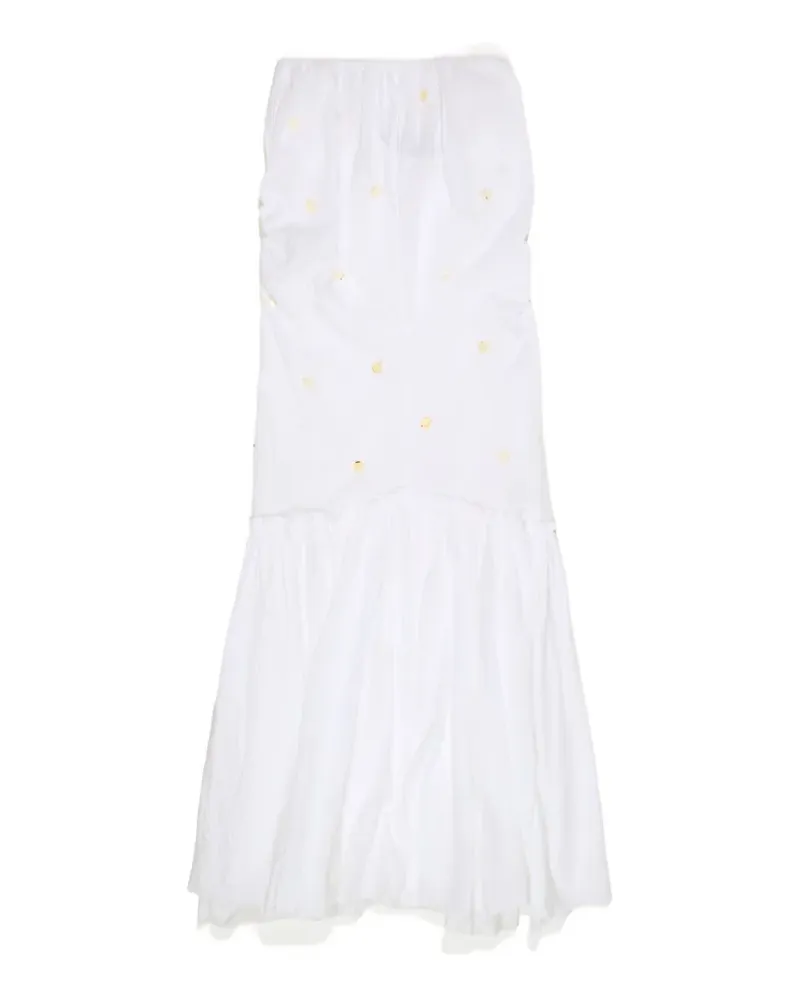 BIMBA Y LOLA sequin-embellished ruffled dress - Weiß Weiß