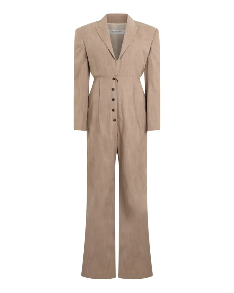 Philosophy Di Lorenzo Serafini button-fastening jumpsuit - Nude Nude