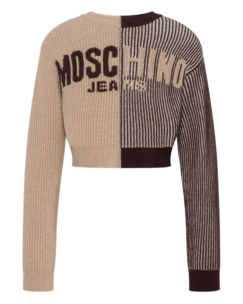 Moschino Cropped-Pullover - Braun Braun