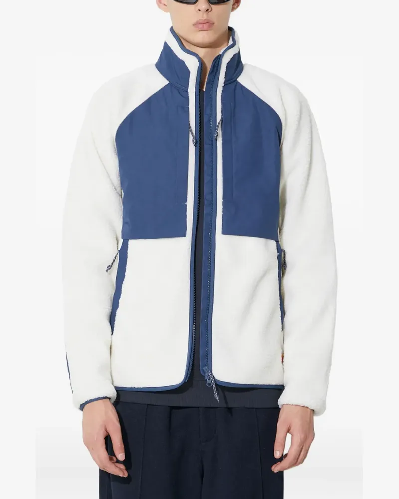 Fjäll Räven Jacke in Colour-Block-Optik - Blau Blau