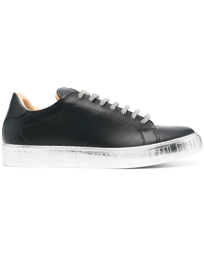 Philipp Plein Strass Sneakers - Schwarz Schwarz
