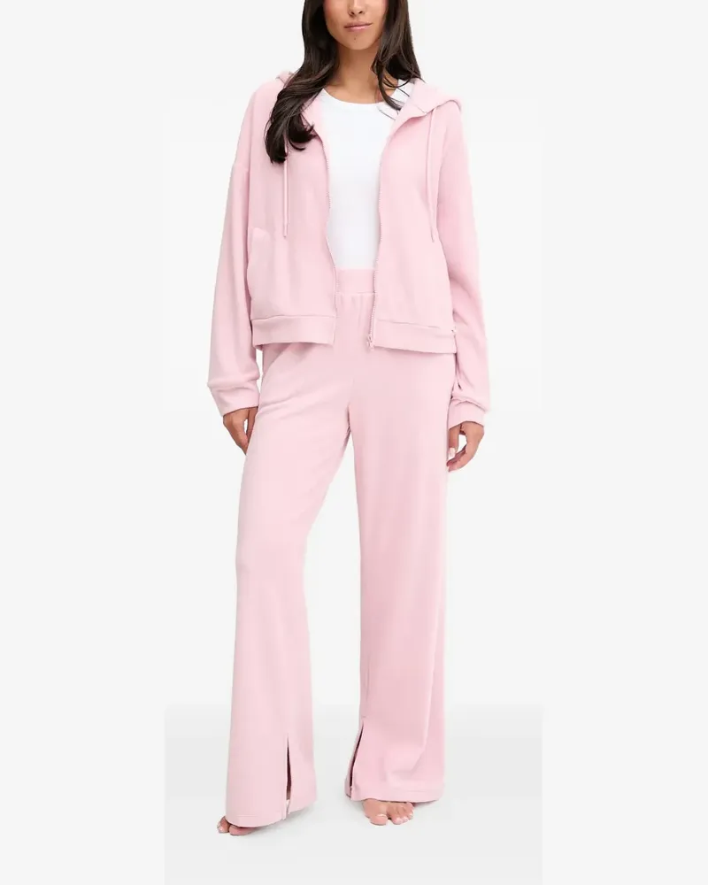DKNY Kapuzen-Pyjama mit Reißverschluss - Rosa Rosa