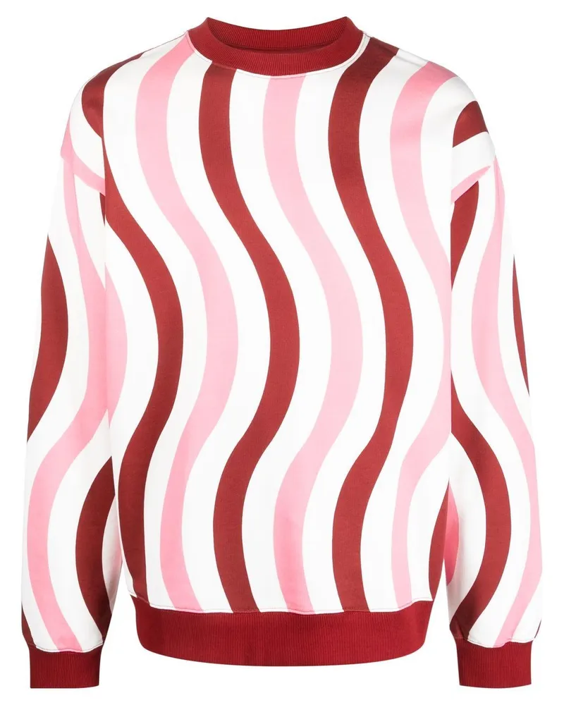 Camper Sweatshirt mit Wellen-Print - Rosa Rosa