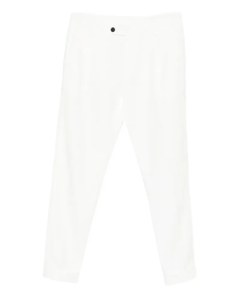 Eleventy Hose mit Falten - Weiß Weiß