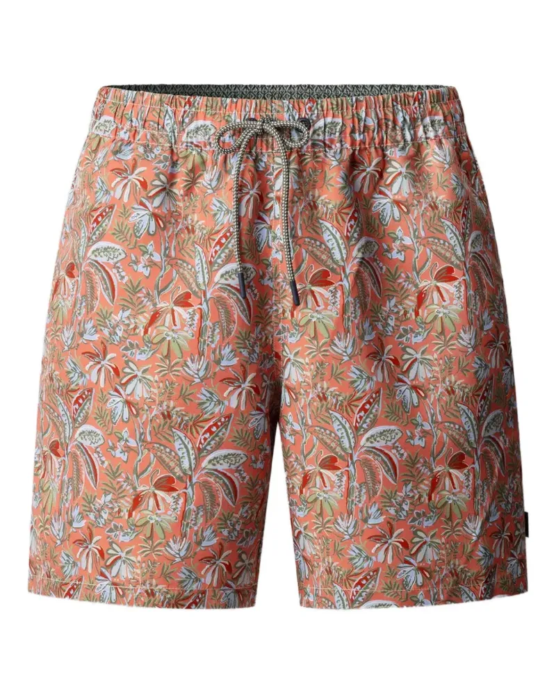 Hackett Badeshorts mit Blumenprint - Orange Orange