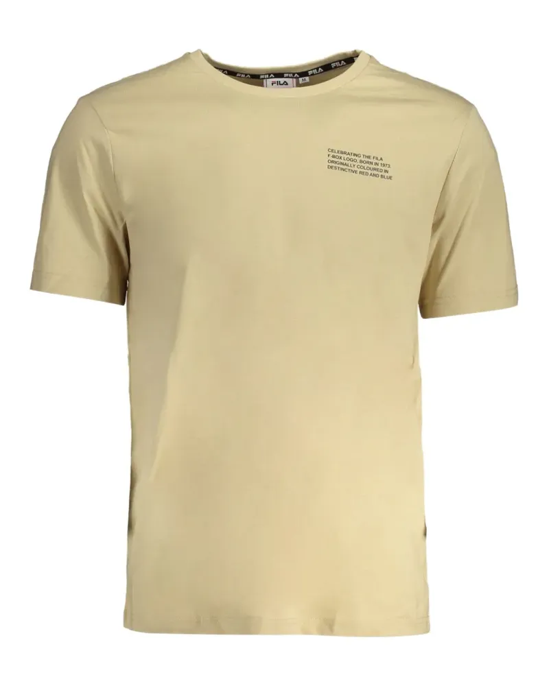 Fila T-Shirt mit Logo-Print - Nude Nude