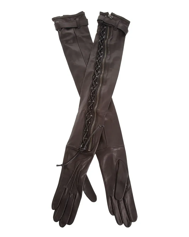 Haider Ackermann long gloves - Schwarz Schwarz
