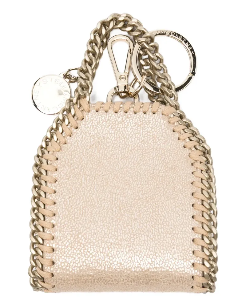 Stella McCartney Falabella airpods case keyring - Nude Nude