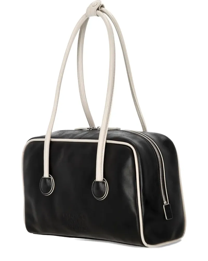 Marge Sherwood Schultertasche aus Leder - Schwarz Schwarz