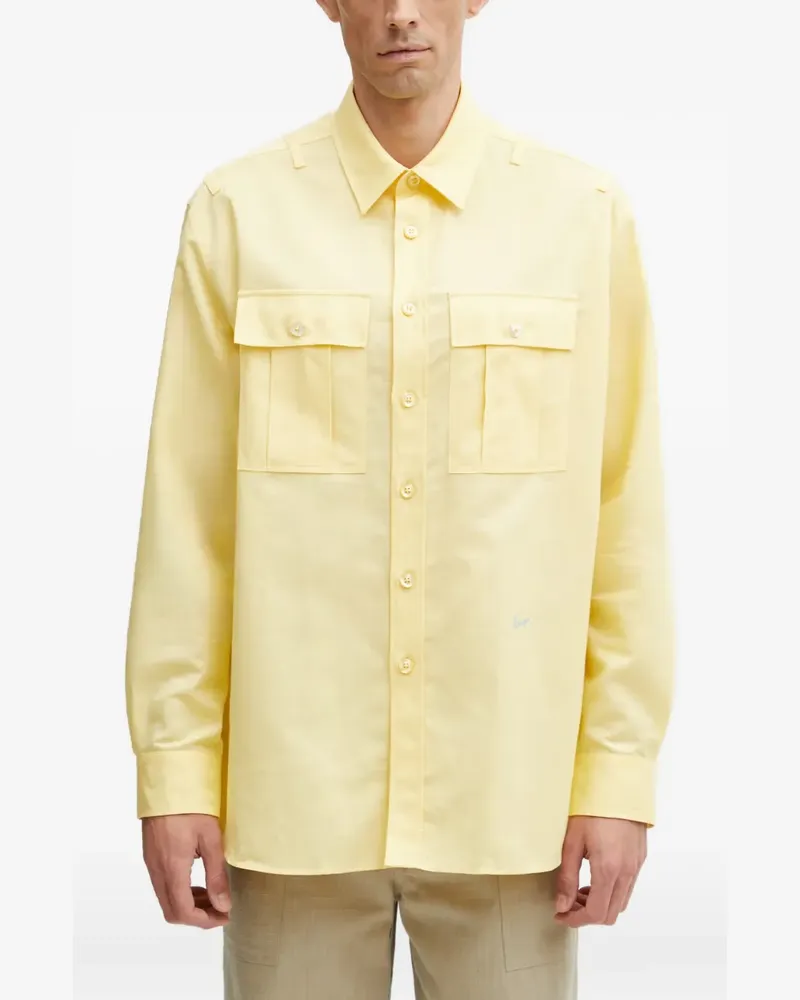 Kenzo button-up flap-pocket shirt - Gelb Gelb