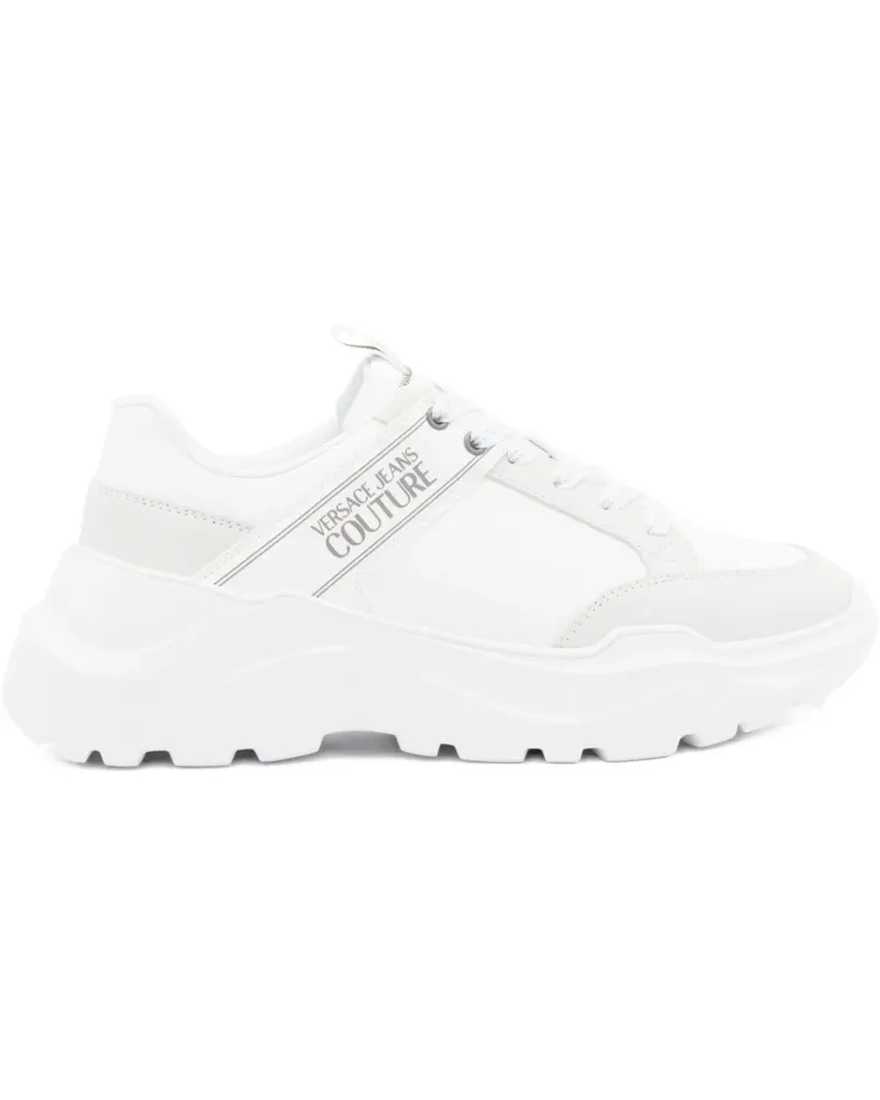 Versace Jeans Chunky Speedtrack Sneakers mit Logo-Print - Weiß Weiß