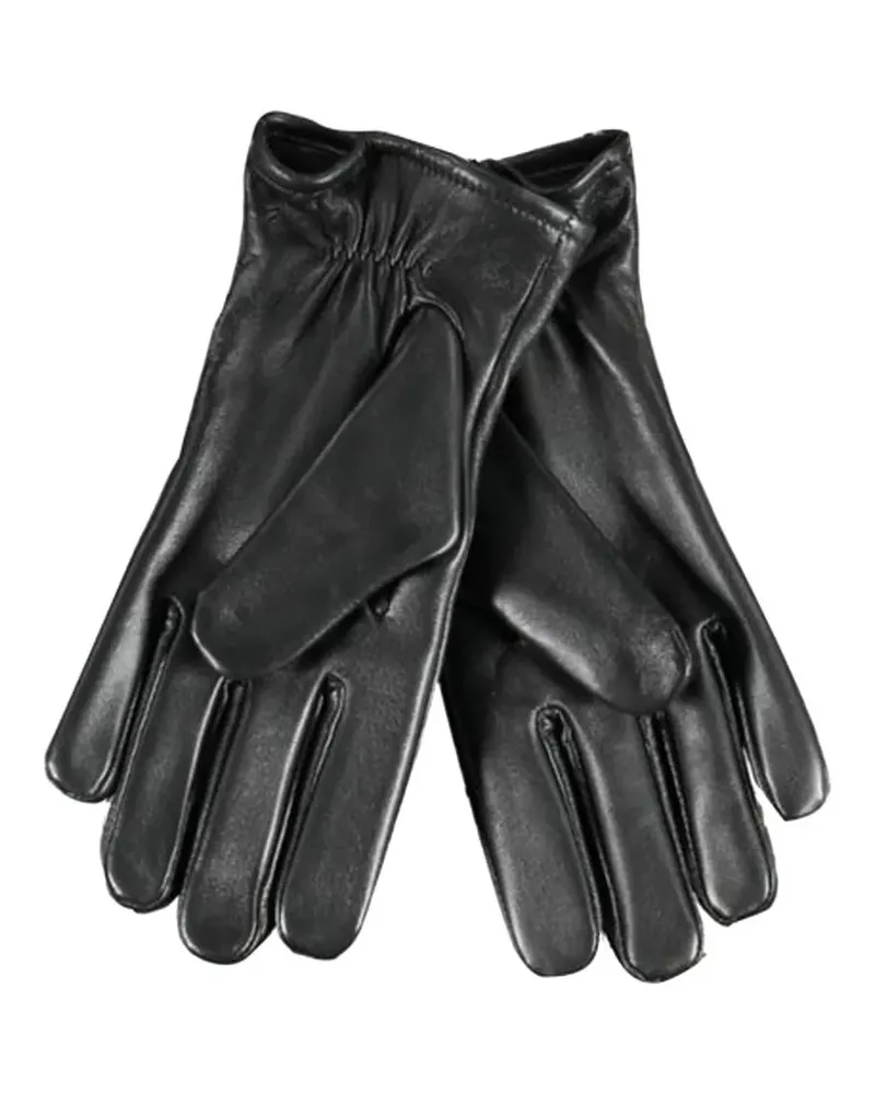 Guess leather gloves - Schwarz Schwarz