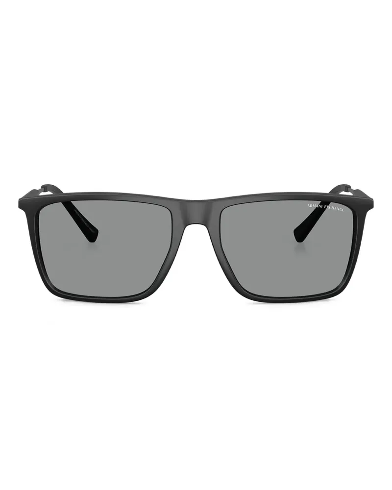Armani Exchange Sonnenbrille mit eckigem Gestell - Schwarz Schwarz