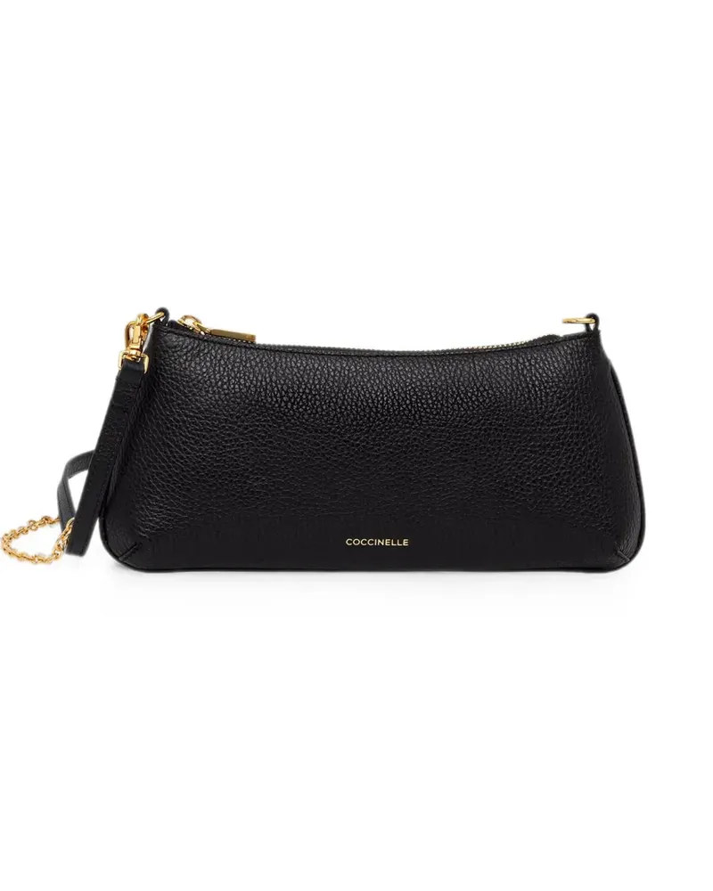 Coccinelle Mini C-Me Umhängetasche mit Logo-Print - Schwarz Schwarz