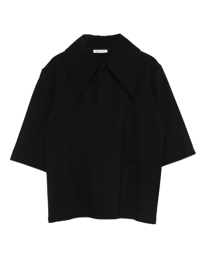 AMI Paris Klassisches Poloshirt - Schwarz Schwarz