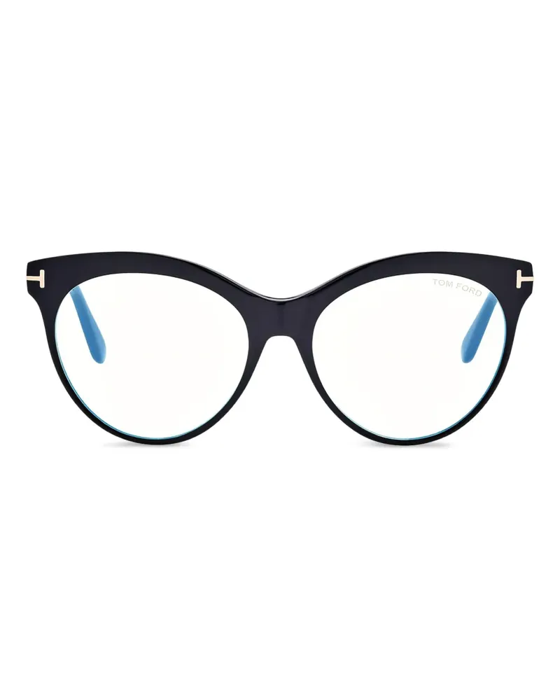 Tom Ford Brille im Cat-Eye-Design - Schwarz Schwarz